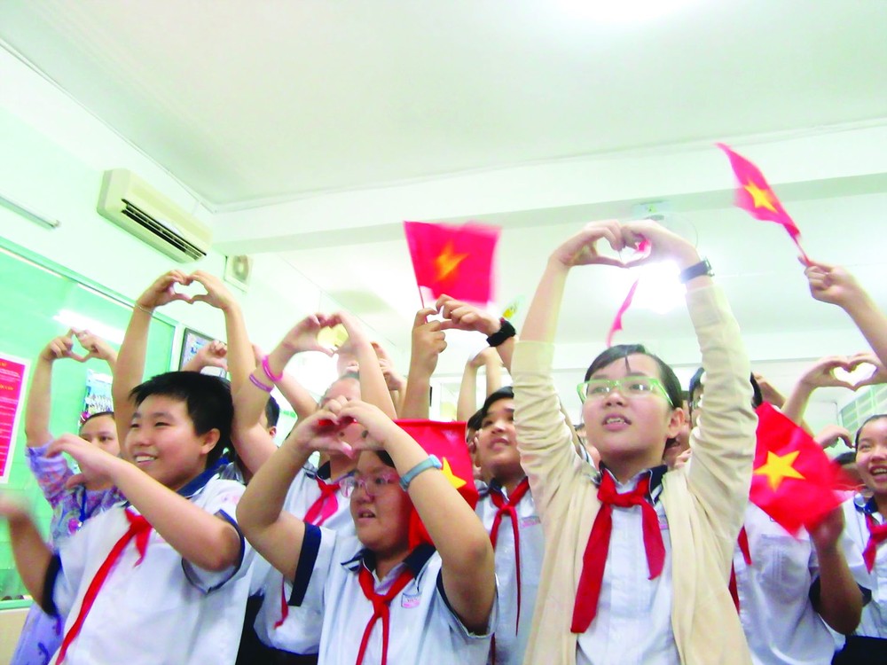 A special class in Duc Tri School (Photo: SGGP) A special class in Duc Tri School (Photo: SGGP)